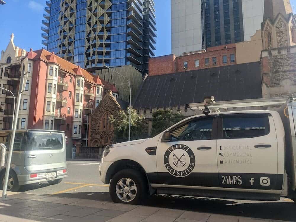 Work Vehicle in Adelaide - Service Area - Pearce Locksmiths